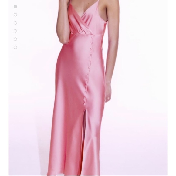 ❌SOLD❌ Zara satin midi dress - Picture 5 of 9